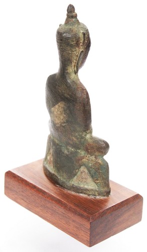 Antique 16th 17th Century Burmese Bronze Buddha Statue Burma Southeast Asian Old - Picture 7 of 21