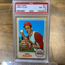 1968 Topps Vern Fuller #71 *Indians* PSA 8 NM-MT