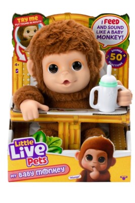 Neu Little Live Pets My Baby Monkey Mango 2024 Limited Edition Versand am selben Tag