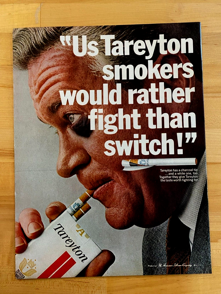 1966 Vintage Print Ad Tareyton Cigarettes 10