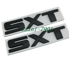 2pc Matt Black For Sxt Metal Vehicle Sticker Tailgate Badge Body Trunk Emblem