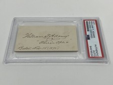William Taylor Adams Oliver Optic Signed Autograph Cut PSA DNA