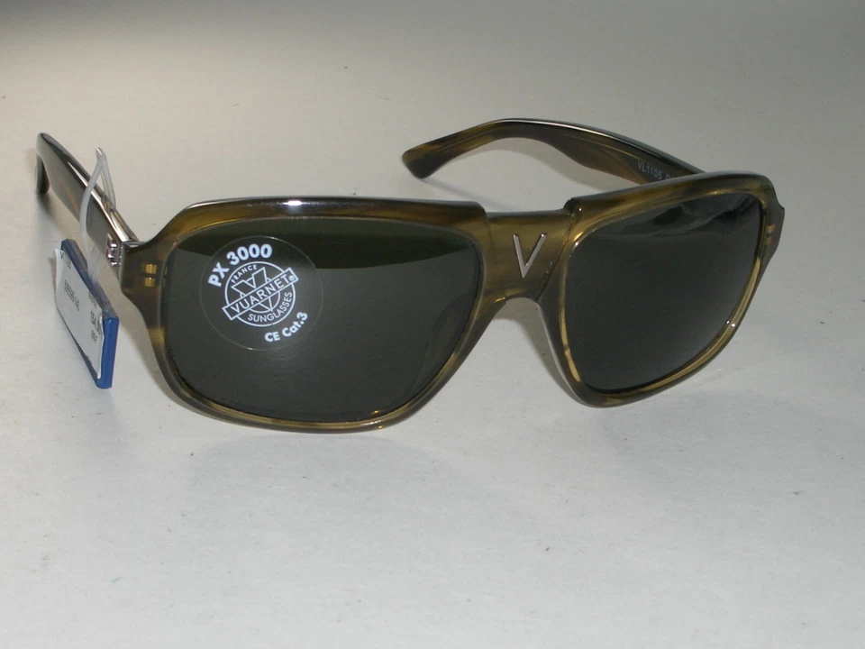 GAFAS DE SOL VUARNET POUILLOUX VL1105 POOM FRANCIA BRILLANTE VERDE TORTUGA CRISTAL Foto 2 de 4