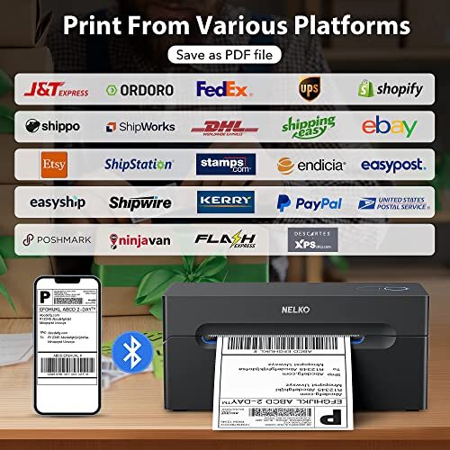 Thermal Shipping Label Printer, Wireless 4x6 Shipping Label Printer - Picture 12 of 13