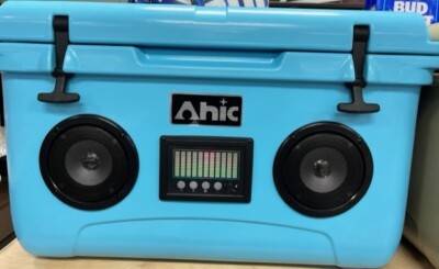 47 Quart  Hard Cooler Box with Built-In Bluetooth Speakers