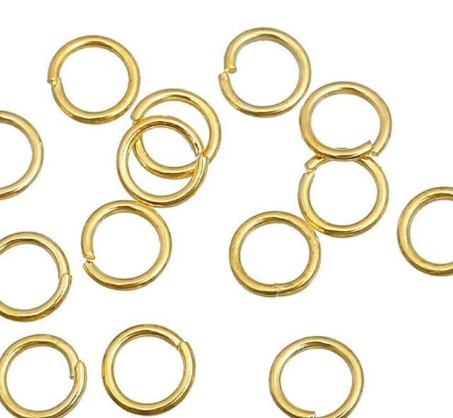❤ Gold Plated JUMP RINGS Choose 3mm 4mm 5mm 6mm 7mm 8mm 10mm Make Jewellery ❤