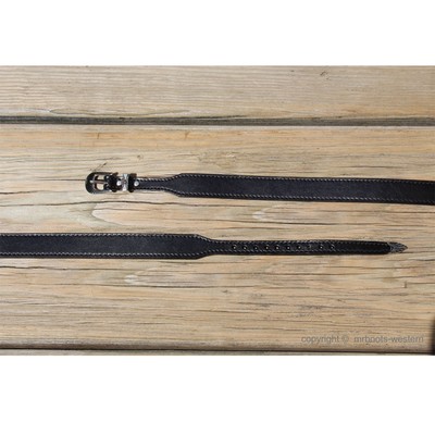 Cowboy - Cappello Da Cowgirl Con Fascia In Pelle, Blu Mare, L - Foto 3