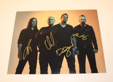 DISTURBED BAND SIGNED AUTHENTIC 11x14 PHOTO x4 A w/COA METAL ROCK DAVID DRAIMAN