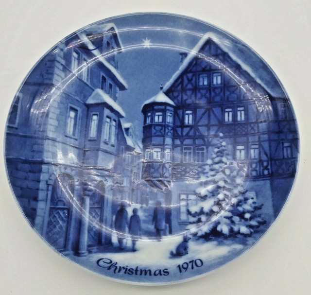 The German Christmas Plate Limited Edition Christmas in Bernkastel 1970
