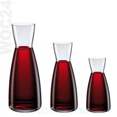 Glaskaraffe Glas Wein Saft Karaffe Karaffen GASTRO geeicht 0,25 0,5 1,0
