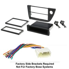 Double Or Single Din Car Installation Dash Kit Harness For 2002-06 Acura Rsx