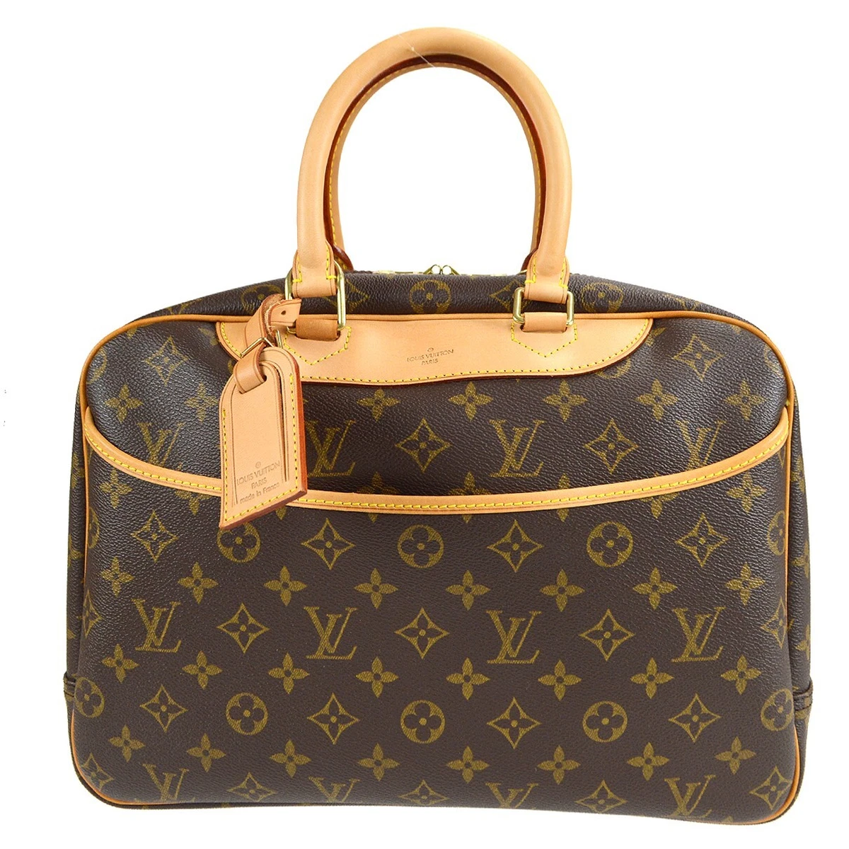 LOUIS VUITTON DEAUVILLE BOWLING HAND BAG PURSE MONOGRAM M47270  