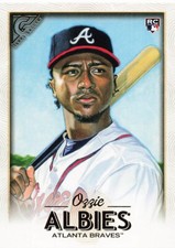 Ozzie Albies Rookie Topps Gallery 2018 Baseball Card #67