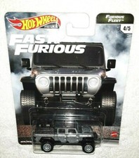 HOT WHEELS FAST & FURIOUS "JEEP GLADIATOR" w/REAL RIDERS HW DIECAST JEEP