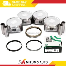 Pistons w/ Rings fit 04-11 Mitsubishi Outlander Eclipse Lancer 2.4 4G69