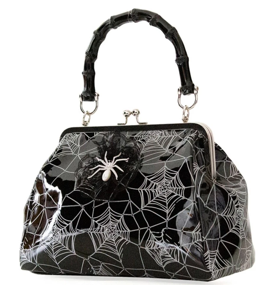 Bannd Killian Shoulder Bag PU Punk Spider Goth Nugoth Emo Alternative Handbag - Image 3 of 3