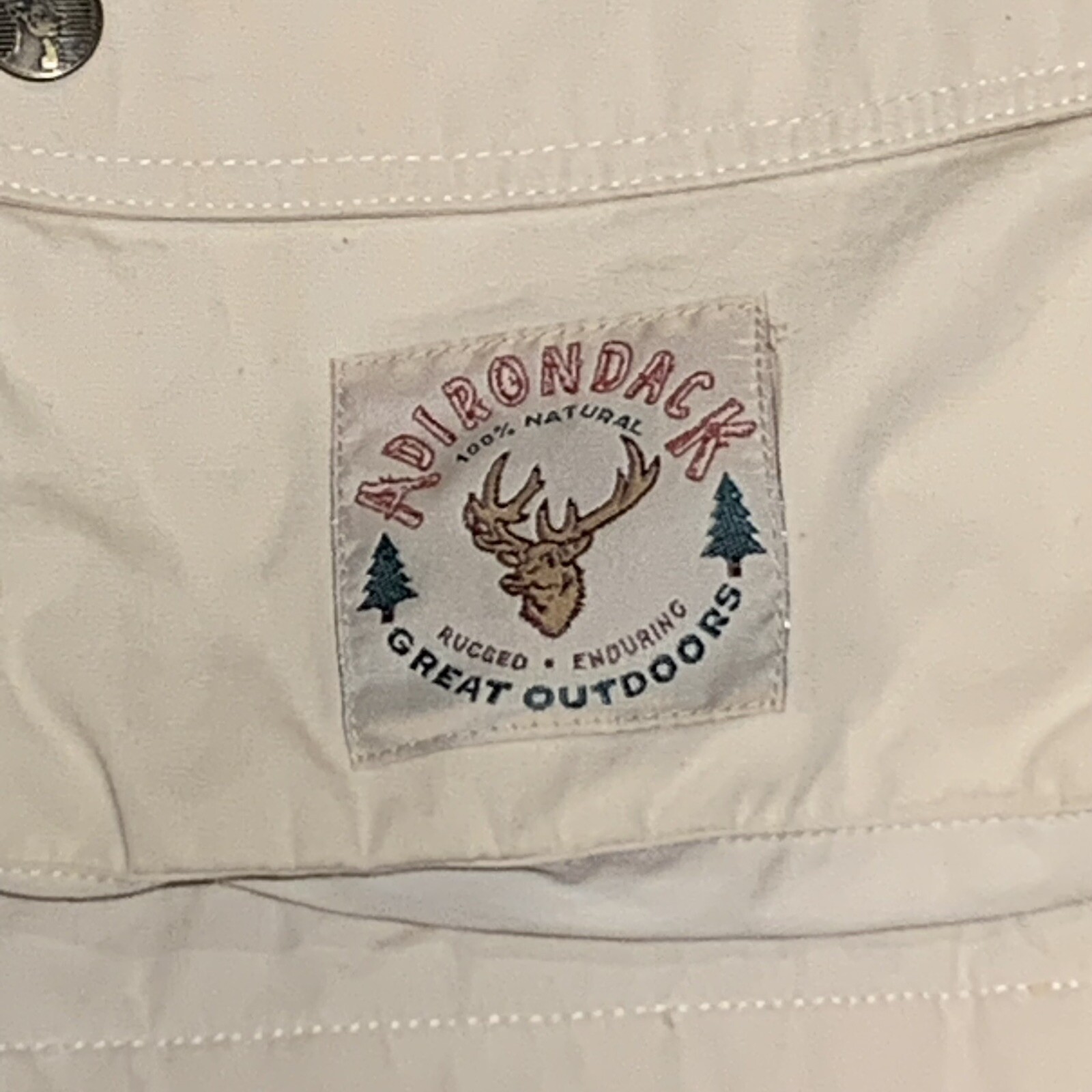 FILA Gilet Adirondack by Saville Row da uomo L foderato in flanella frontale a scatto vintage