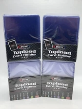 BCW 3X4 Toploaders Regular 35pt Point 4 Packs of 25, 100 Total