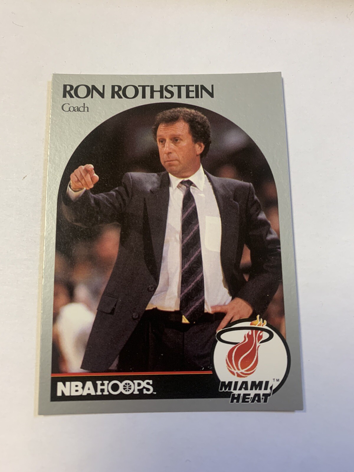 1990 NBA Hoops Coach Ron Rothstein Miami Heat