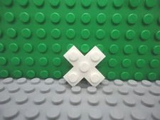 Lego 1 White 3x3 Cross base plate NEW