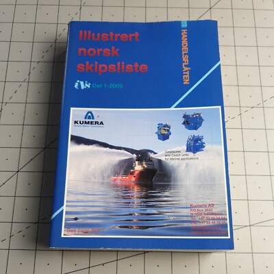 Illustrated Norwegian Ship List 2003 Norwegian Paperback Book
