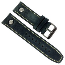 Police Navigator Cinturino Per Orologio 24Mm Nero Pelle 14799JSU/61 14799JSU