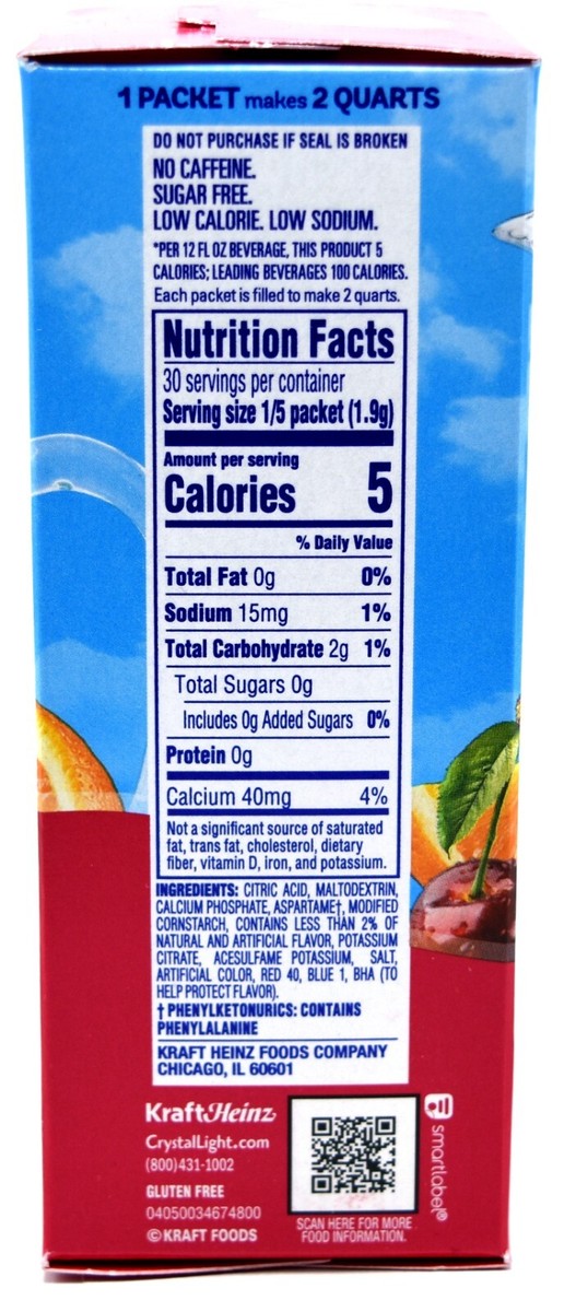 Crystal Light Drink Mix 10 or 12 Quart Pitcher Pack Box Buy More