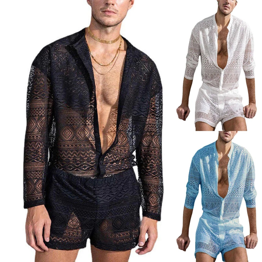 Men in shop lace shorts