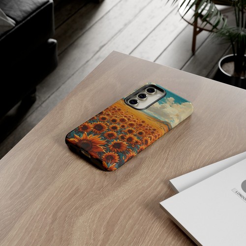 Phone Case for iPhone, Pixel, Galaxy - Sunflower Field Floral Sky Flower Cover - Picture 143 of 191