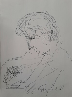 MOSHE BERNSTEIN (1920-2006), Ink on Paper, The Singer, Signed | eBay