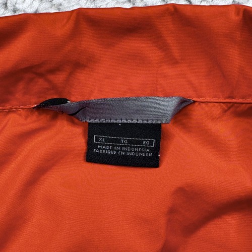 Vintage Nike Jacket Mens XL Orange Full Zip Windbreaker Track Jacket Pocket - Picture 3 of 9