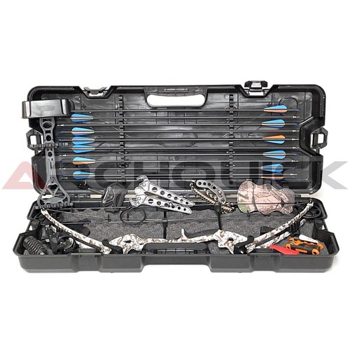 JUNXING 20-55LBS Compound Bow Archery Sports Hunting Targeting Hard Case set - Picture 11 of 30