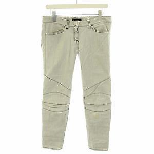 Balmain Biker Pants Denim Jeans Zip Fly Low Rise … - image 9