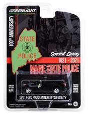 1:64 GreenLight *ANNIVERSARY SERIES* Ford Police Interceptor MAINE POLICE *NIP*