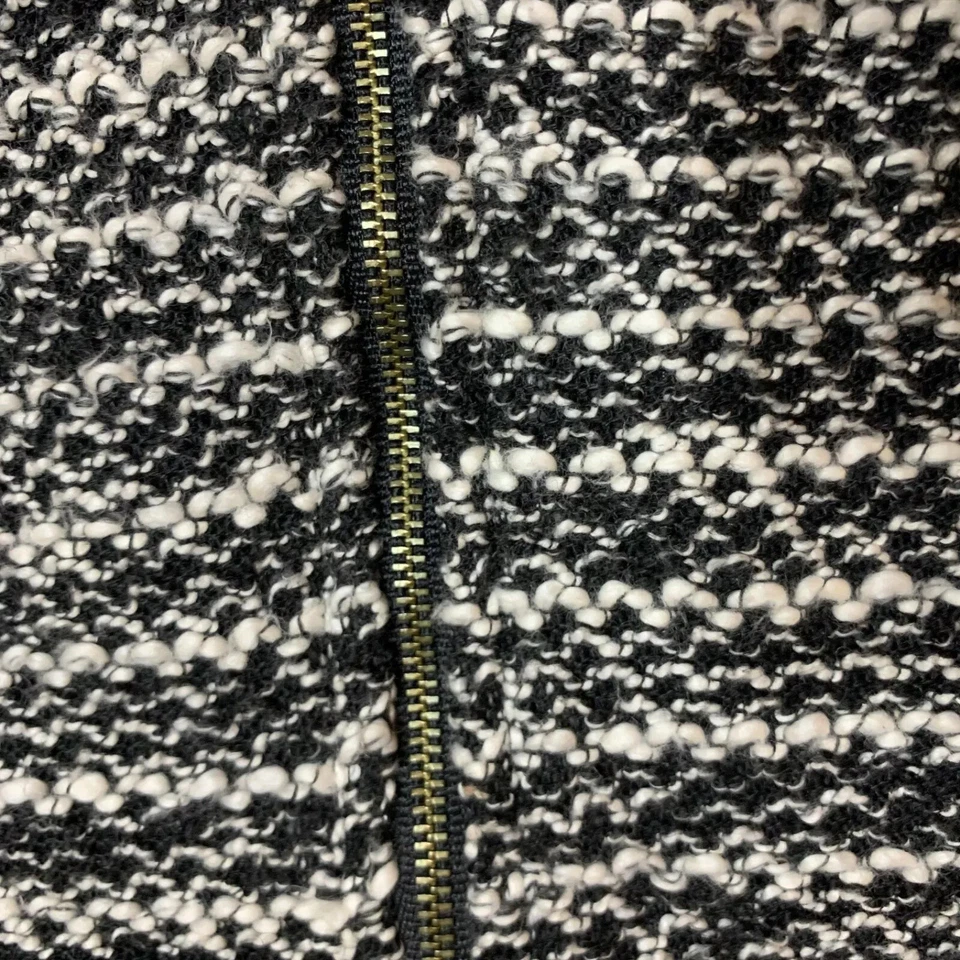 Gymboree Girls 5/6 Dressy Full Zip Shirt Jacket Black White Cute Tweed - Image 4 of 4