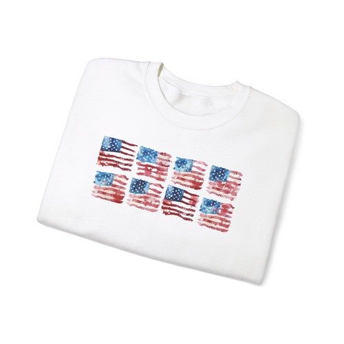 American Flag - Unisex Heavy Blend Crewneck Sweatshirt - Picture 8 of 41