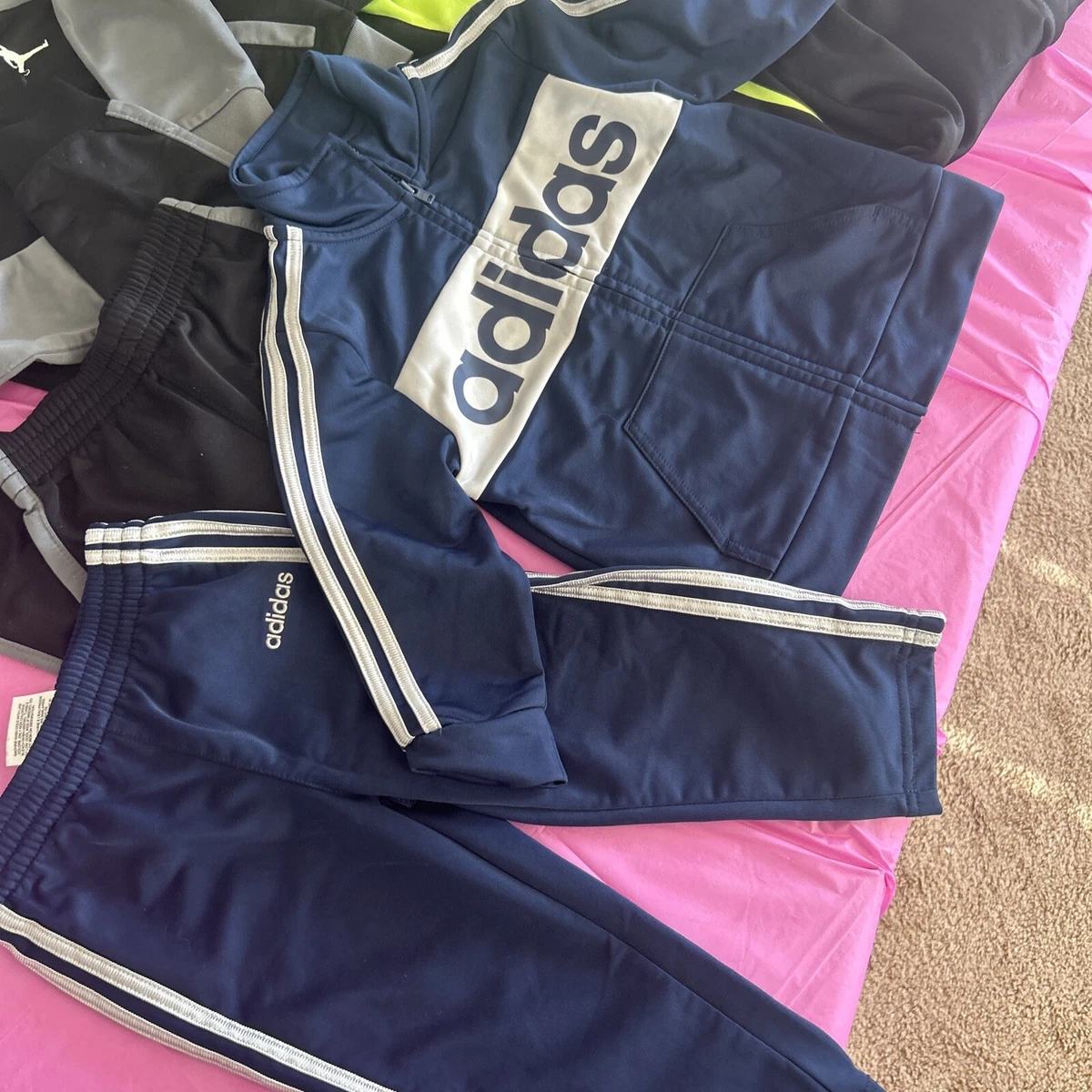 Lot Of 3 Adidas Nike Air Jordan Tracksuit Sweatsuit 18M Toddler Baby Clothes