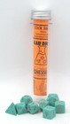 Chessex Lab Dice CHX 30039 Heavy Turquoise/Orange (Polyhedral 7-Die Set) Opaque