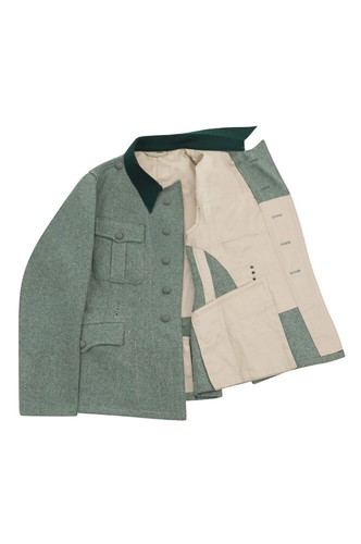 WW2 German M37 Elite Officer Fieldgrey Wool Feldbluse 5 Buttons - Picture 2 of 3