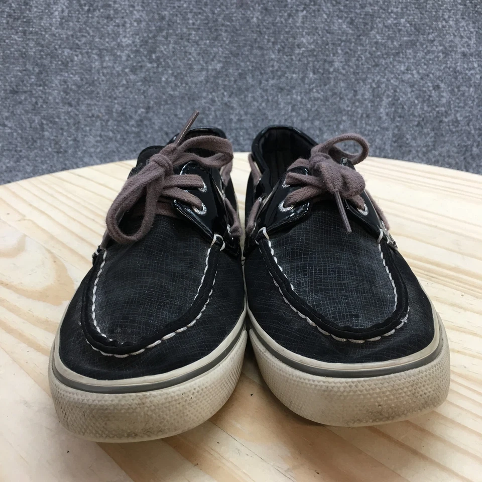 Zapatos de barco Sperry Top Sider para mujer 7 M Biscayne negros sin cordones cómodos STS92555 Foto 4 de 4