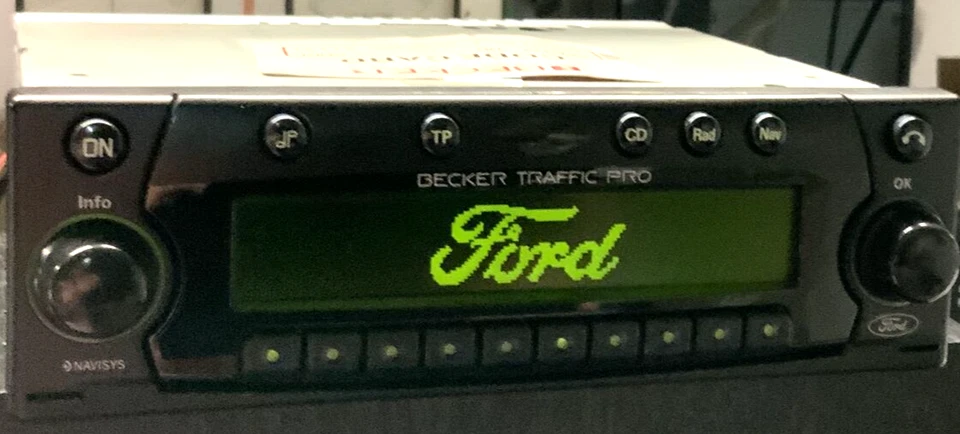 Original Becker Traffic Pro BE 4730 Ford Autoradio CD car radio Display grün - Bild 2 von 4