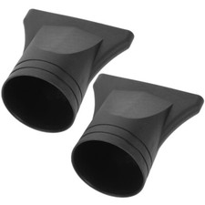 2Pcs Black Hair Dryer Nozzle Replacement for Styling