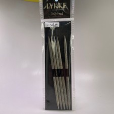 LYKKE Driftwood 6" Double Pointed Knitting Needles Set of 5 - US 9 5.50mm NEW