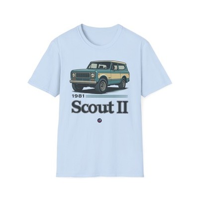 1981 Scout II Shirt   Vintage 4x4 Off-Road SUV Graphic Tee, Retro IH Design