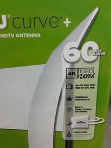 Used - Mohu MH-110566 Curve 60 Indoor Amplified HDTV Antenna - Up to 60 Mile