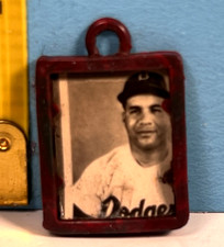 Vintage Baseball Vending Gumball Machine Charms Brooklyn Dodgers ROY CAMPANELLA