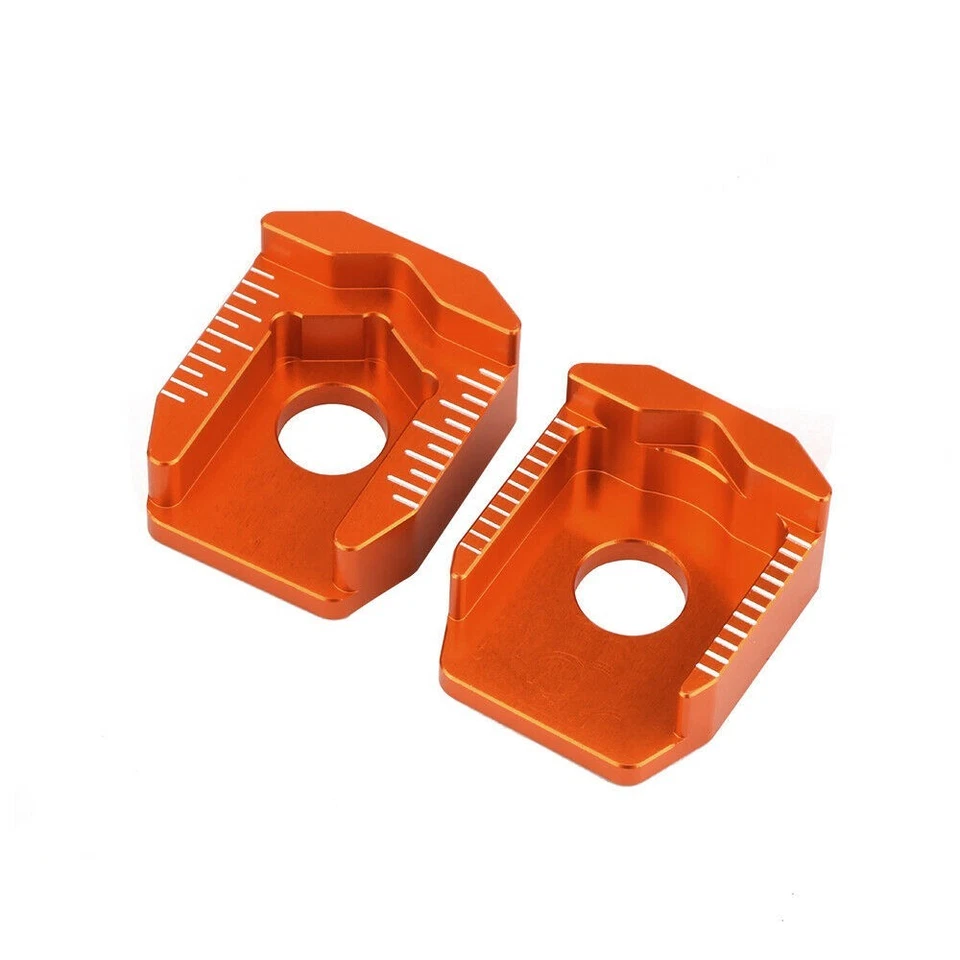 Bloque de eje ajustador de cadena naranja apto para KTM 50 SX MINI 2009-2018 Foto 3 de 4