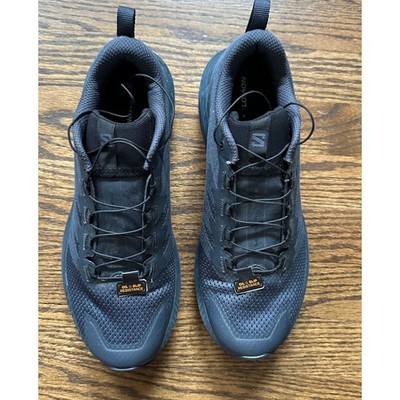 Salomon Sense Ride 5 SR Black Phantom Trail Running Shoes Slip Resistant Mens