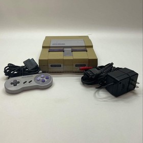 Super Nintendo Entertainment System SNES Video Game Console SNS-001 Gray