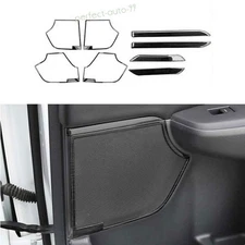 For Honda CRV CR-V 17-2022 Black Steel Inner Door Speaker Frame Strip Trim 8pc